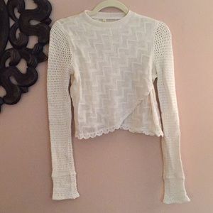 NWOT Free People Crochet Crop Top